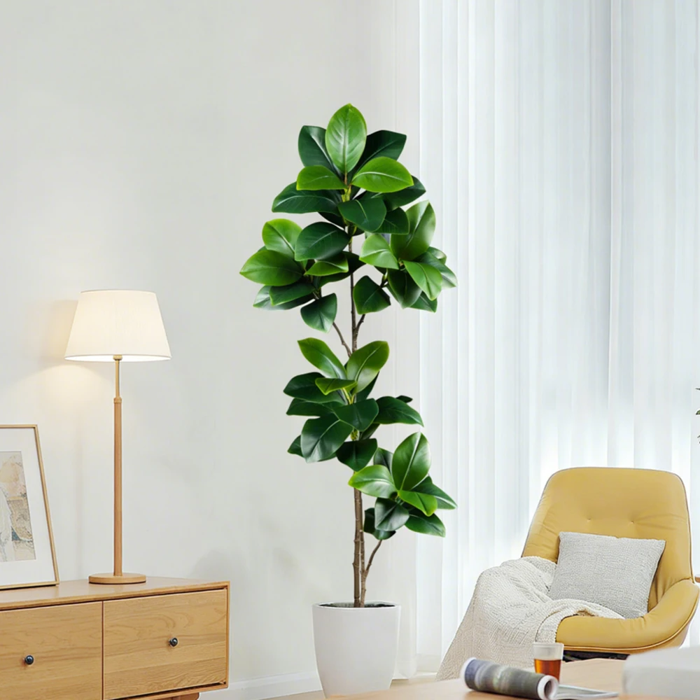 2-4.5FT Artificial Rubber Tree - Rubber Plant Ficus ulasan dan harga