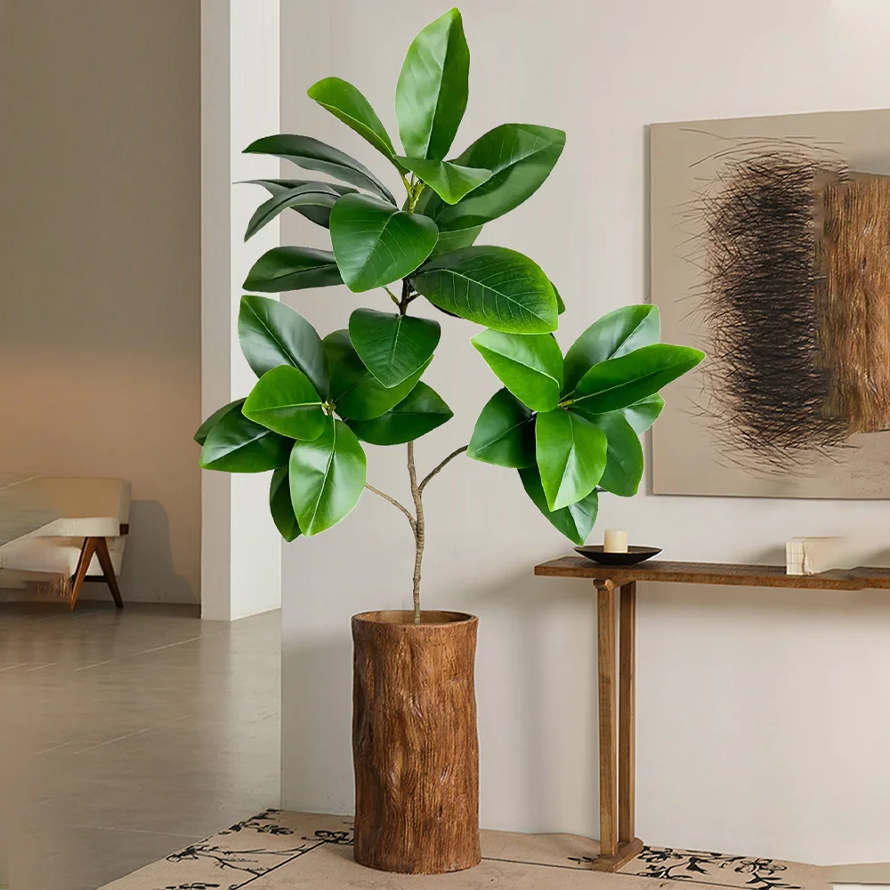 2-4.5FT Artificial Rubber Tree - Rubber Plant Ficus ulasan dan harga